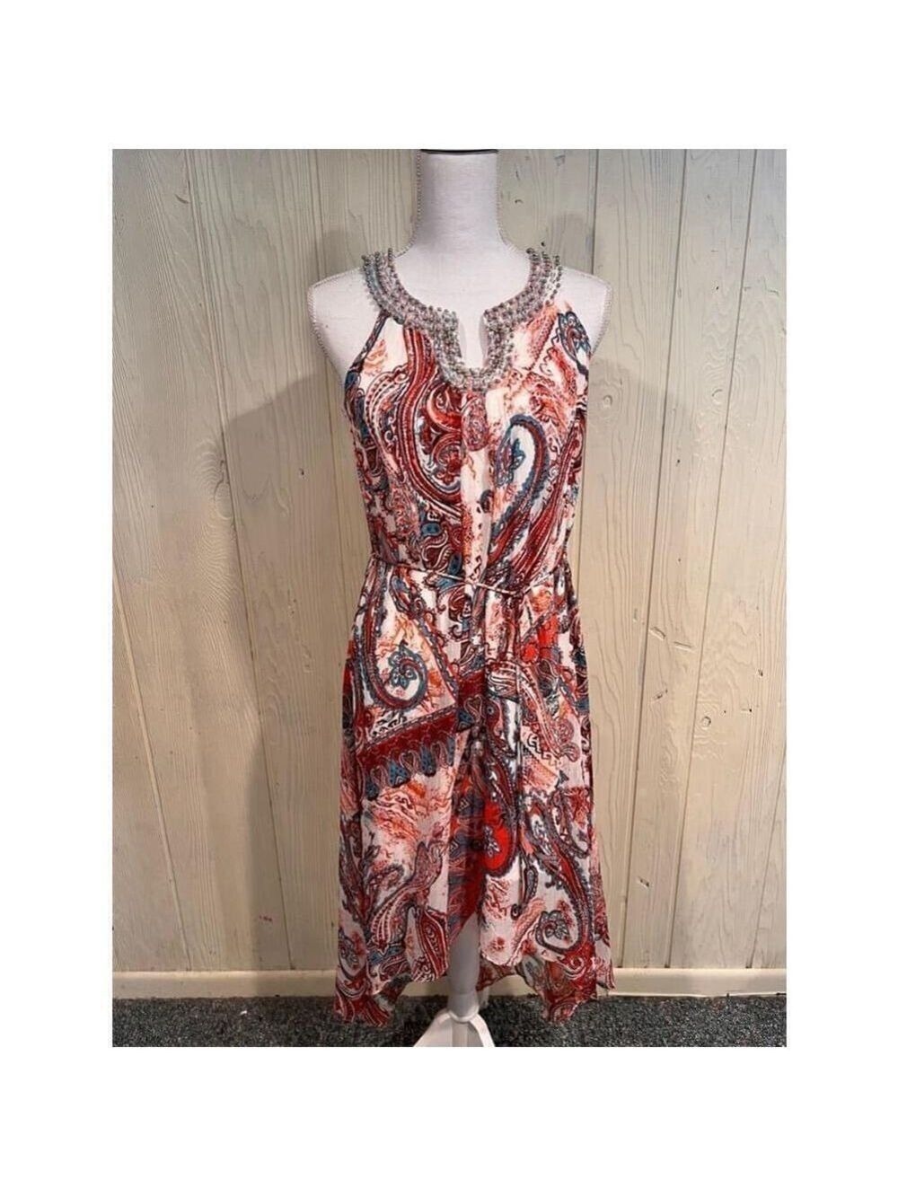 Studio One New York Paisley Maxi Dress Size 8 Petite